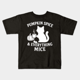 Pumpkin Spice & Everything Mice Kids T-Shirt