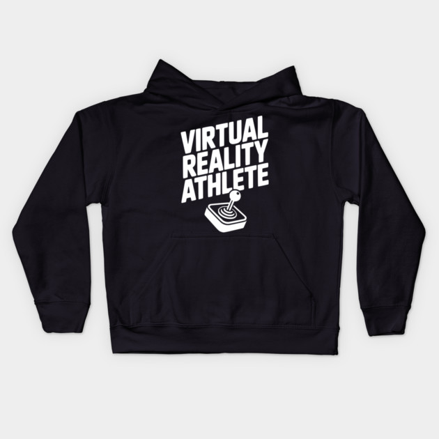 Virtual Reality Athlete Kids Hoodie by Frank Ring