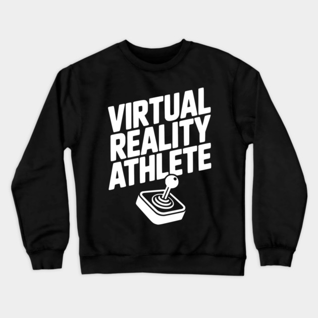 Virtual Reality Athlete Crewneck Sweatshirt by Frank Ring