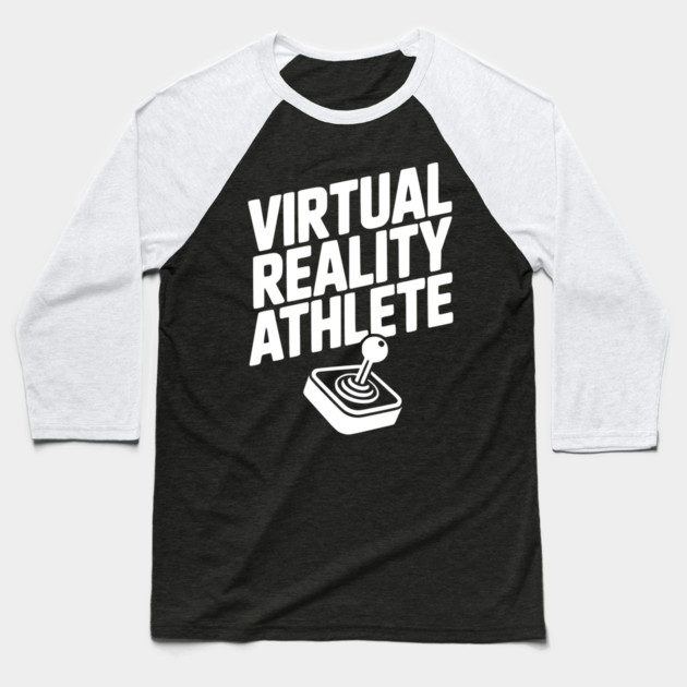 Virtual Reality Athlete Baseball T-Shirt by Frank Ring