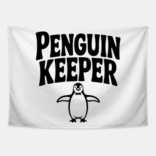Penguin Keeper Tapestry by Frank Ring