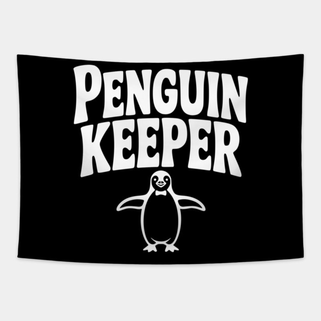 Penguin Keeper Tapestry by Frank Ring