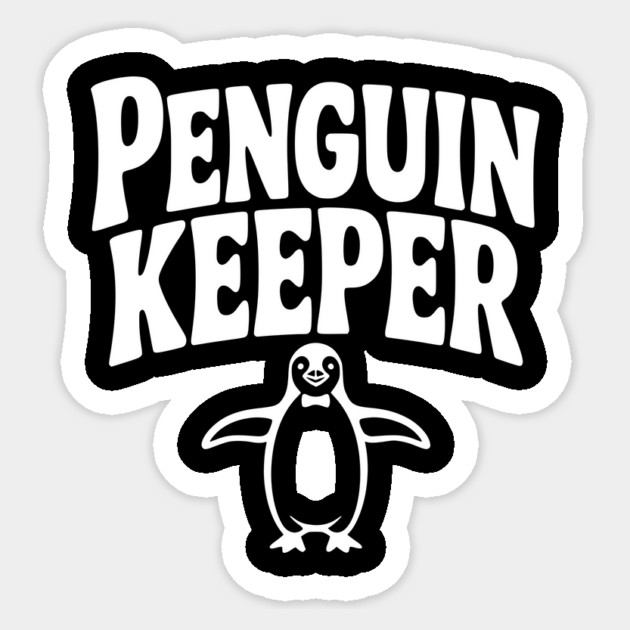 Penguin Keeper Sticker by Frank Ring