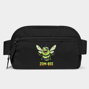 Zom-bee Zombie Bee T-Shirt - Funny Halloween Pun Horror Insect Graphic Tee Bag