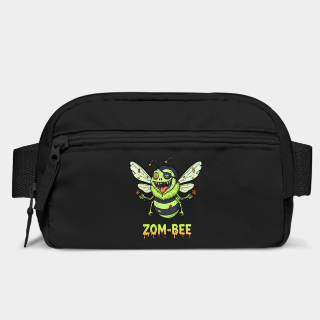 Zom-bee Zombie Bee T-Shirt - Funny Halloween Pun Horror Insect Graphic Tee by TurnEffect
