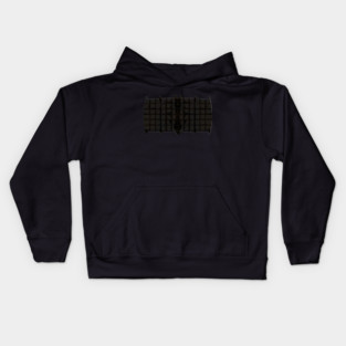 Absolute Batman | Dark Knight Grid Emblem Design by Mongeek Kids Hoodie