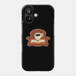 Cozy Library Coffee Break books Phone Case
