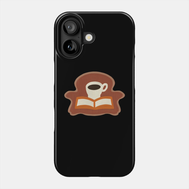 Cozy Library Coffee Break books Phone Case by SR8891