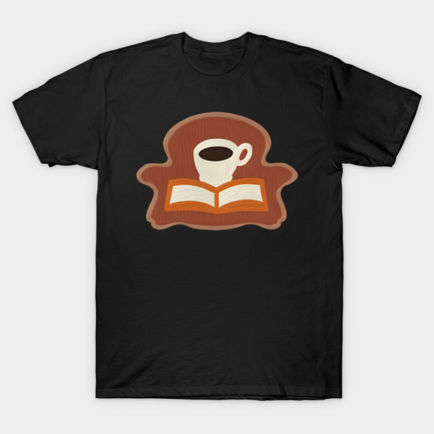 Cozy Library Coffee Break books T-Shirt by SR8891