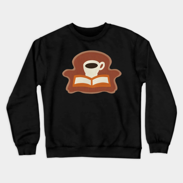 Cozy Library Coffee Break books Crewneck Sweatshirt by SR8891