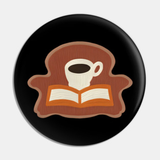 Cozy Library Coffee Break books Pin