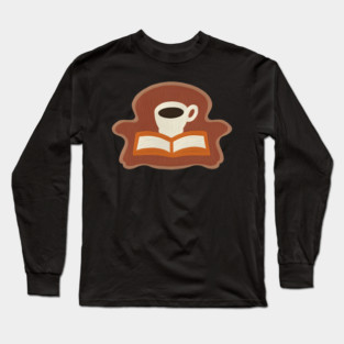 Cozy Library Coffee Break books Long Sleeve T-Shirt
