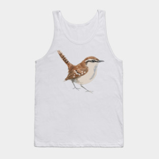 Carolina Wren – Charming Backyard Songbird Tank Top
