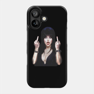 Elvira Flipping the Bird Phone Case