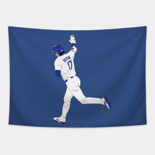Shohei Ohtani Home Run Minimalist Tapestry