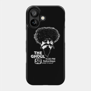 Vintage The Ghoul Horror TV Ghost Host - Cleveland WKBF & Detroit Channel 50 (Variant) Phone Case