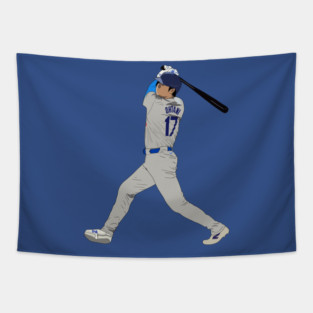 Shohei Ohtani 17 Home Run Hit Minimalist Tapestry