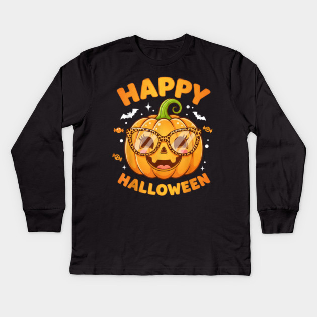 Halloween-2025 Kids Long Sleeve T-Shirt by Creatifly Graphic Tees