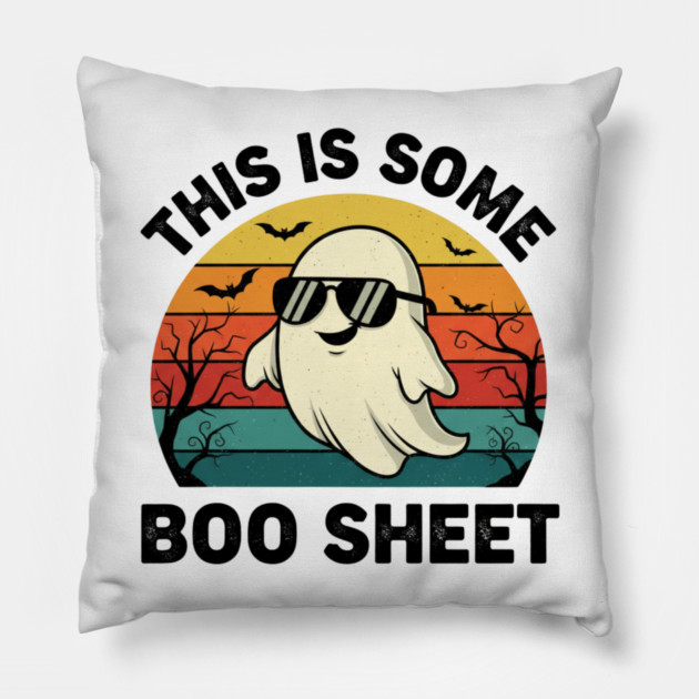 This-Is-Some-Boo-Sheet Pillow by Creatifly Graphic Tees