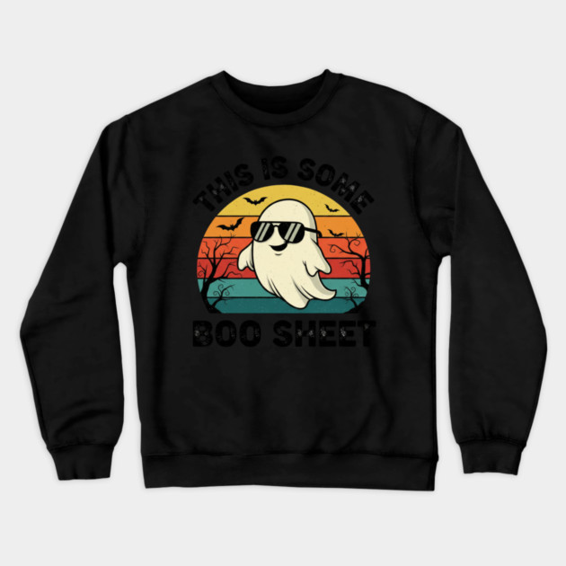 This-Is-Some-Boo-Sheet Crewneck Sweatshirt by Creatifly Graphic Tees