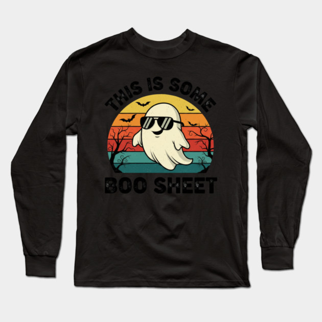 This-Is-Some-Boo-Sheet Long Sleeve T-Shirt by Creatifly Graphic Tees