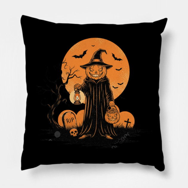 Halloween-2025 Pillow by Creatifly Graphic Tees