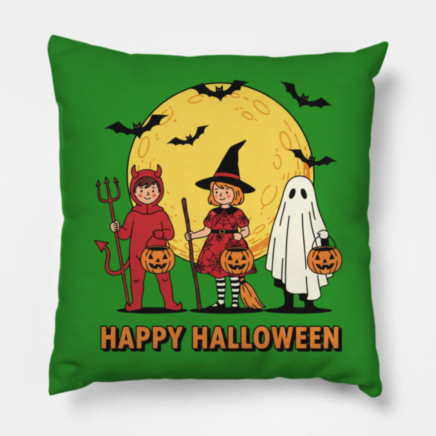 halloween-vibes Pillow by Creatifly Graphic Tees