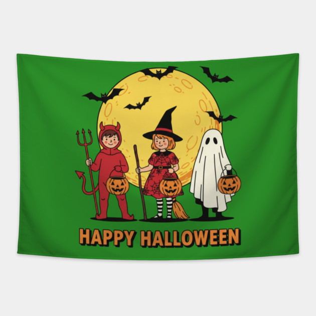 halloween-vibes Tapestry by Creatifly Graphic Tees