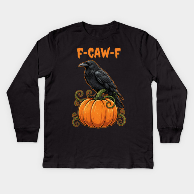 halloween-vibes Kids Long Sleeve T-Shirt by Creatifly Graphic Tees