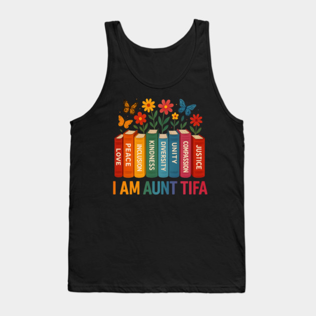 I-Am-Aunt-Tifa-Human-Rights-Floral Tank Top by ArtistTee ⭐⭐⭐⭐⭐