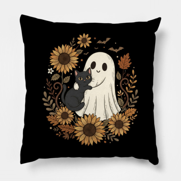 halloween-vibes Pillow by Creatifly Graphic Tees
