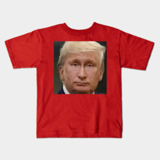 President Trumputin Putin and Trump Face Merge Meme Kids T-Shirt
