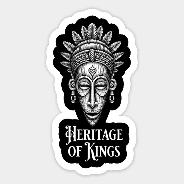 African Mask, Heritage of Kings Magnet by UrbanLifeApparel