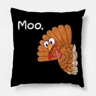 Turkey Moo Pillow
