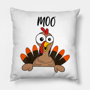 Turkey Moo Pillow