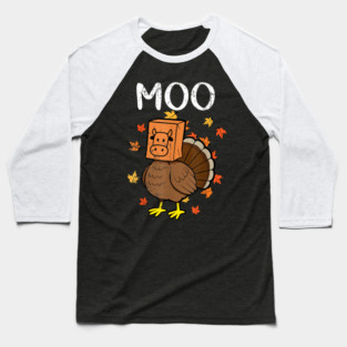 Turkey Moo Baseball T-Shirt