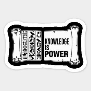 Knowledge is Power - Egyptian Scroll Design Magnet
