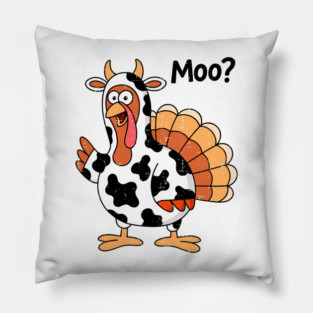 Turkey Moo Pillow