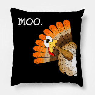 Turkey Moo Pillow
