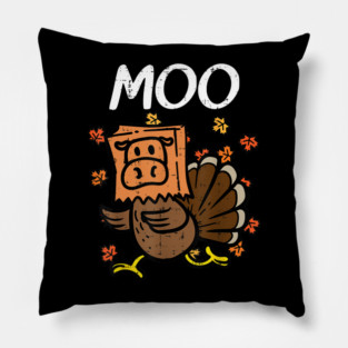 Turkey Moo Pillow