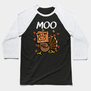 Turkey Moo Baseball T-Shirt