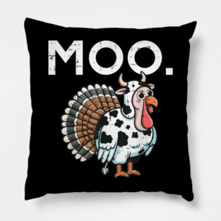 Turkey Moo Pillow