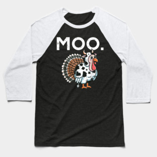 Turkey Moo Baseball T-Shirt