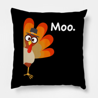 Turkey Moo Pillow
