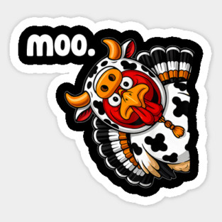 Turkey Moo Sticker