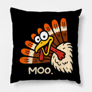 Turkey Moo Pillow