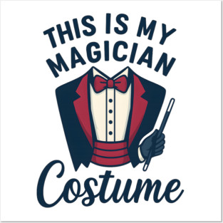 Magician Illusionist Card Trick Design Posters and Art