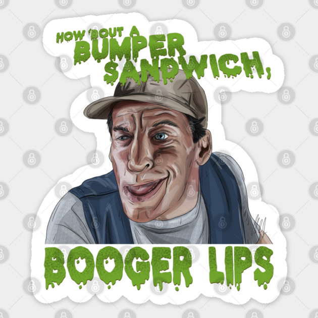 Ernest Scared Stupid: Booger Lips Sticker by 51Deesigns