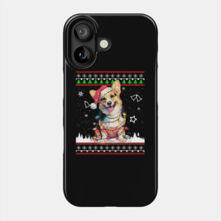 Corgi Christmas Ugly Sweater Funny Dog Xmas Phone Case