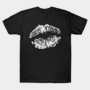 Kiss Smooch Lips White T-Shirt